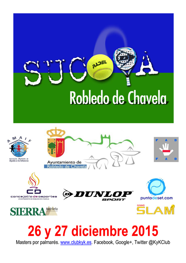 Sucopa Robledo Padel 2015 Cartel