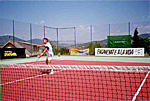 Torneo Canopus 1999. Finalistas femeninas: Mª Carmen Oteros y Ana Marcos. Foto de GYB